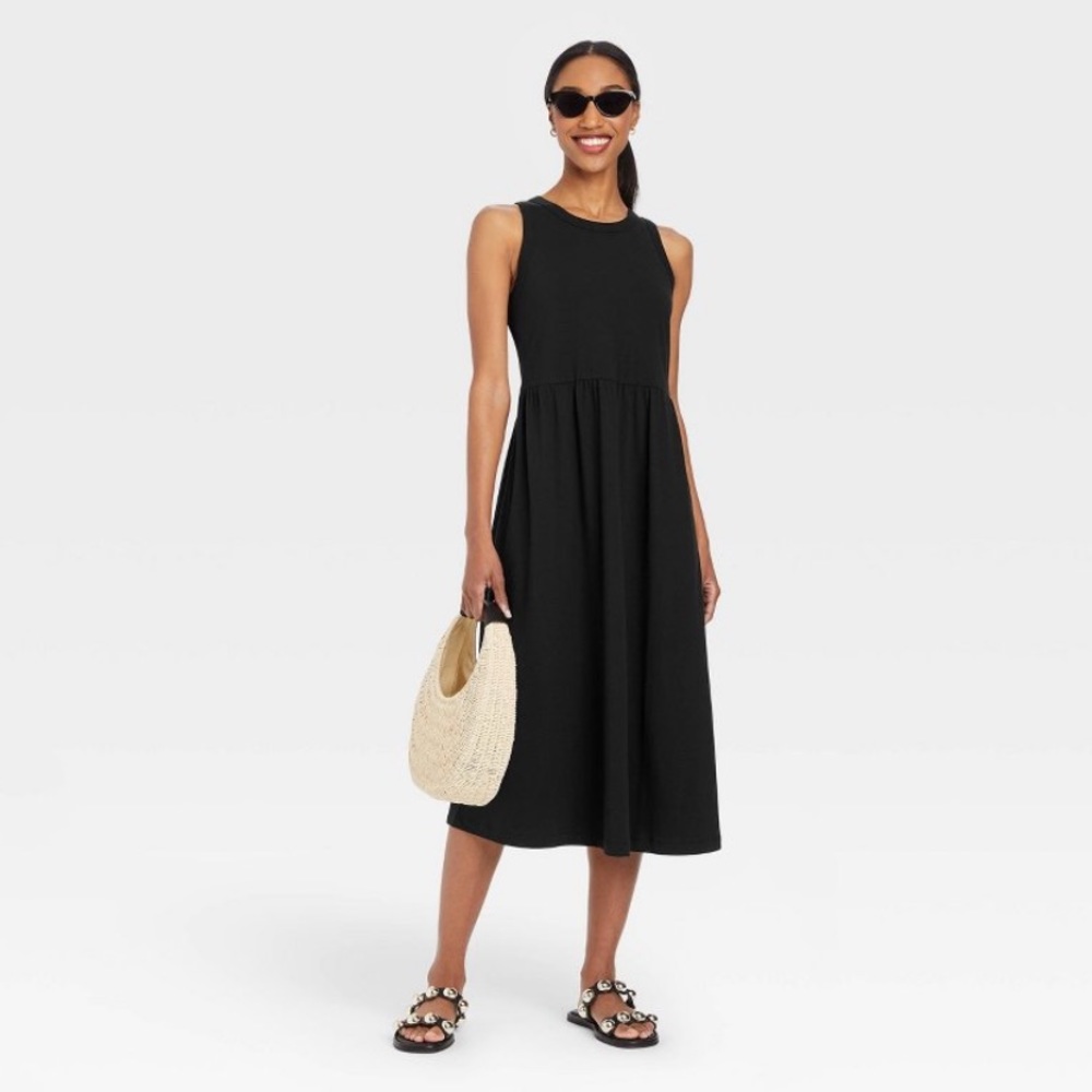 Target A New Day Ballet Style Midi Dress Black Medium New